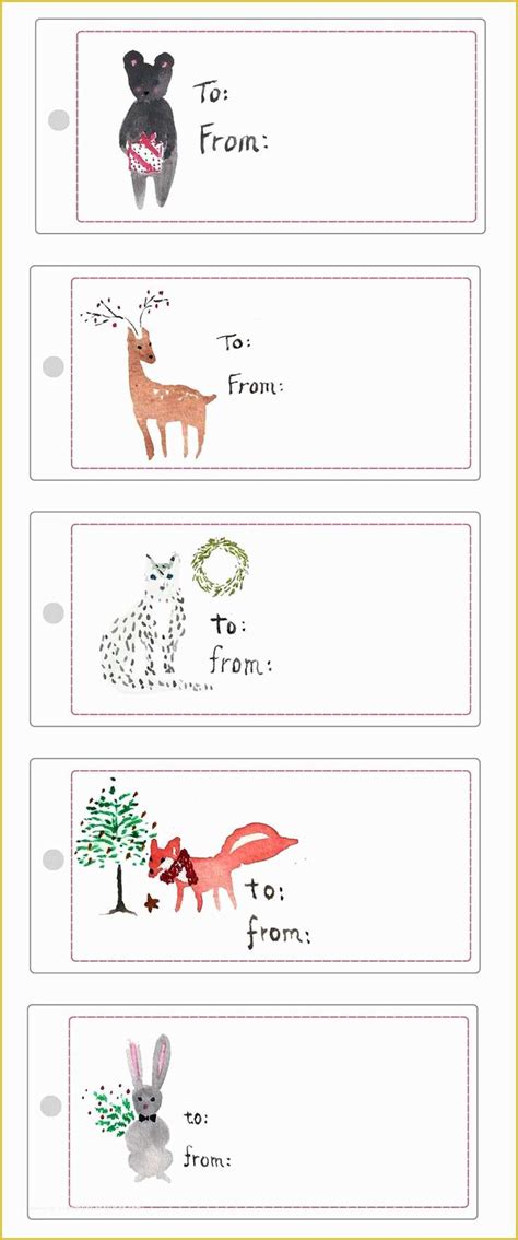 printable gift tags templates    images  gift tags