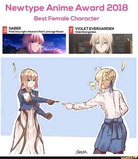 newtype anime award 2018 best female character saber