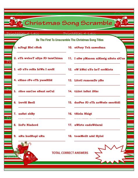 printable christmas games