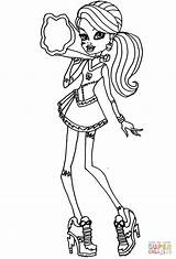 Monster High Frankie Coloring Pages Stein Monsters Netflix Super Template Scribblefun Printable sketch template