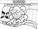 Safety Coloring Pages Car Seat Elementary Colouring Medium Resolution Getcolorings Printable Color sketch template