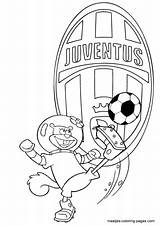 Juventus Coloring Soccer Pages Sandy Playing Coloringhome Logo Source Football sketch template