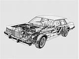 Lincoln Continental 1982 Cutaway Drawing Cars 1987 80s Tags Autoevolution sketch template