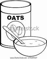 Oat Meal Template Oatmeal Coloring sketch template