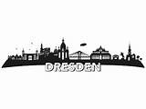 Dresden Skyline Wandtattoo Klebeheld sketch template