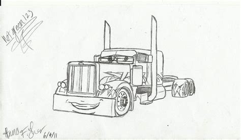 peterbilt semi truck coloring pages