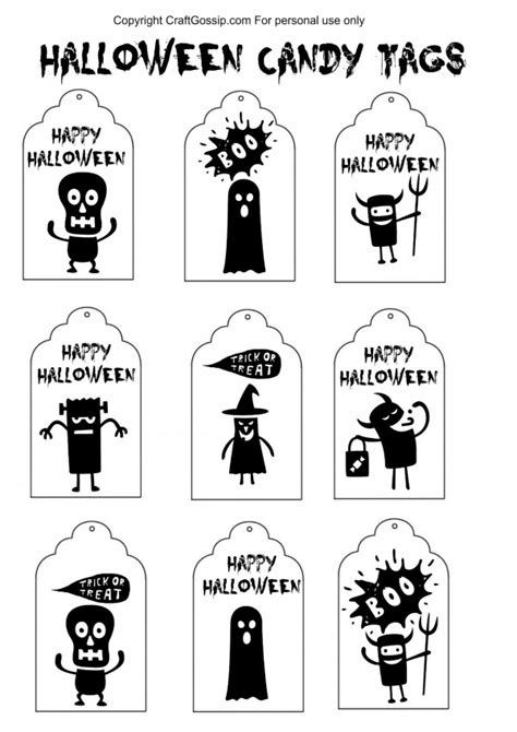 diy halloween printable labels