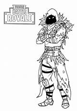 Coloring Pages Fortnite Royale Battle Printable Print Raven Color Pdf sketch template