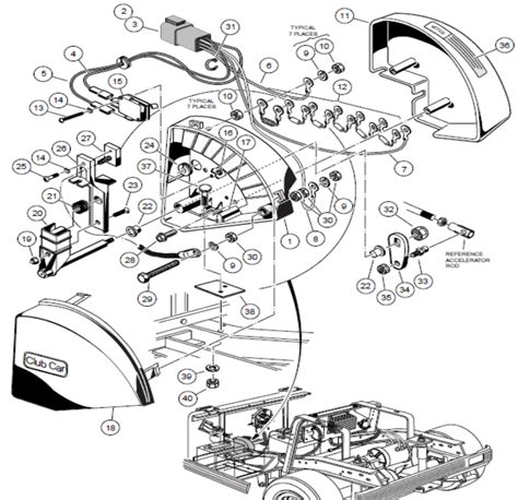 electrical club car wiring diagram  volt
