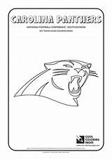 Coloring Pages Nfl Logos Panthers Carolina Football Teams Cool American Team Logo sketch template