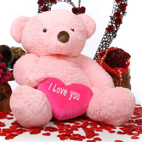 Gigi Love Chubs 55 Pink Teddy Bear W I Love You Heart Giant Teddy Bears