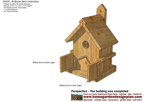 build  wooden bird house languageen  diy birdhouse plans