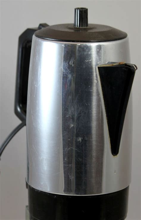 west bend chrome coffee maker  cup electric percolater westbend percolator coffee