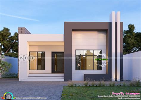 bhk  square feet contemporary single floor home kerala home design  floor plans