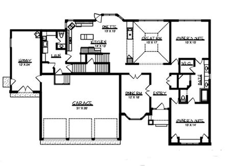 dining roompiano room house plans floor plans   plan