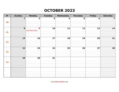 printable calendar october  monthly  amazing famous printable