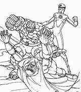 Coloring Pages Fantastic Four Doom Defeat Doctor Choose Board sketch template