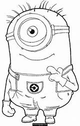 Coloring Pages Minion Eye sketch template