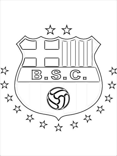 fc barcelona coloring pages