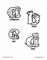 Lowercase Alphabetimals Printable Alligator Babies sketch template