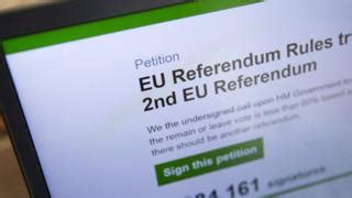 brexit petition   eu referendum rejected bbc news