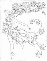 Autumn Princess Nicole Coloring Zana Pages Toamnei Toamna Florian Colorat Fall Adults sketch template
