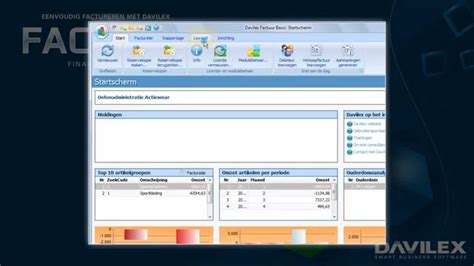davilex factuur basic productdemo youtube