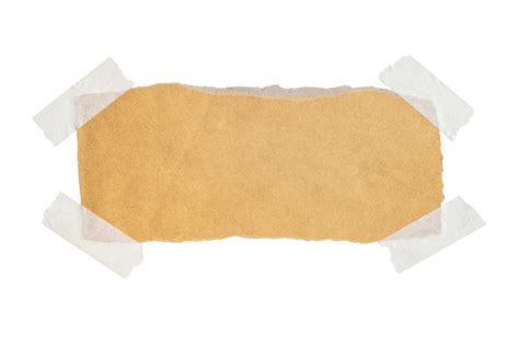 brown paper  stick tape isolated  transparent background png