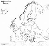 Europe Coloring Map Blank Popular sketch template