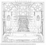 Thrones Hbo Colorear Throne Libro Tronos Colouring Officiel Vistazo Cahier Designlooter Chronicle Anunciado Entrada Badass Euros sketch template