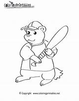 Coloring Baseball Pages Sports Batter Coloringprintables Printable sketch template