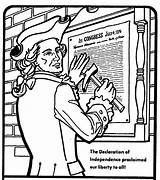 Declaration Independence Coloring Pages Newspaper Drawing 1776 Printable Paper Color Spirit Getdrawings Getcolorings Mostly Dolls Series sketch template