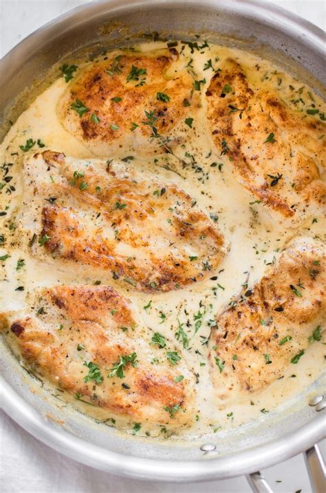 this creamy herb chicken is fast easy and uses everyday ingredients