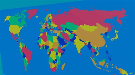 world map  countries    model  ercandinsel
