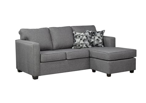 contemporary grey sofa  chaise arrow furniture