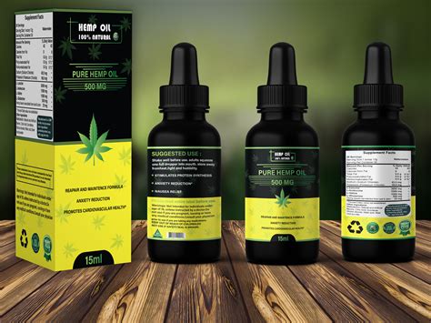 create label design cbd label hemp label bottle label  product packaging