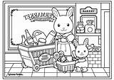 Coloring Sylvanian Families Critters Calico Pages Printable Market Critter Colouring Print Family Kids Baby Sheets Color Super House School Sylvania sketch template