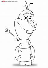 Coloring Frozen Pages Olaf Printable Elsa Color Via Kids sketch template