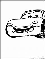 Mcqueen Cars Coloring Pages Disney Lightning Fun sketch template