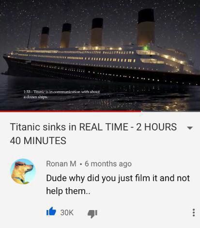 sinking   titanic  colorized rfakehistoryporn
