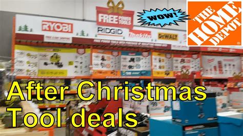After Holiday Tool Deals Home Depot Youtube