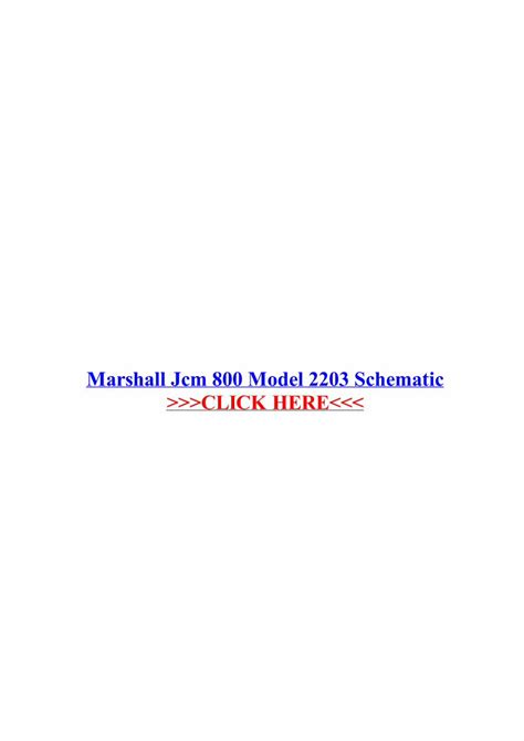marshall jcm  model  schematic wordpresscom marshall jcm  model