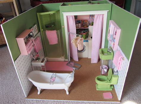 13 of 14 retro barbie bathroom diorama construction flickr