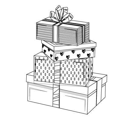 birthday presents coloring pages  coloring pages