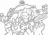 Coloring Pages Superhero Marvel Squad Avengers Library sketch template