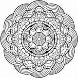Mandala Coloring Pages Adult Mandalas Flower Adults Simple Drawing Large Waffle Colouring Color Printable Online Print Animals Easy Books Mandela sketch template