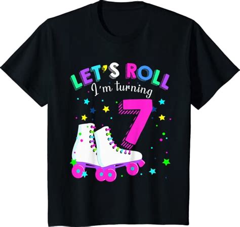 youth lets roll im turning  roller skates rolling   years  shirt amazoncouk fashion