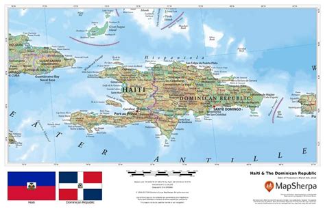 Haiti And The Dominican Republic Map
