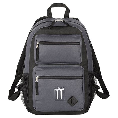 imprintcom double pocket backpack