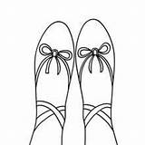 Ballet Coloring Pages Shoes Toe Dance Hellokids Shoe Dancers Young Getcolorings Drawing Pointe Getdrawings Group sketch template